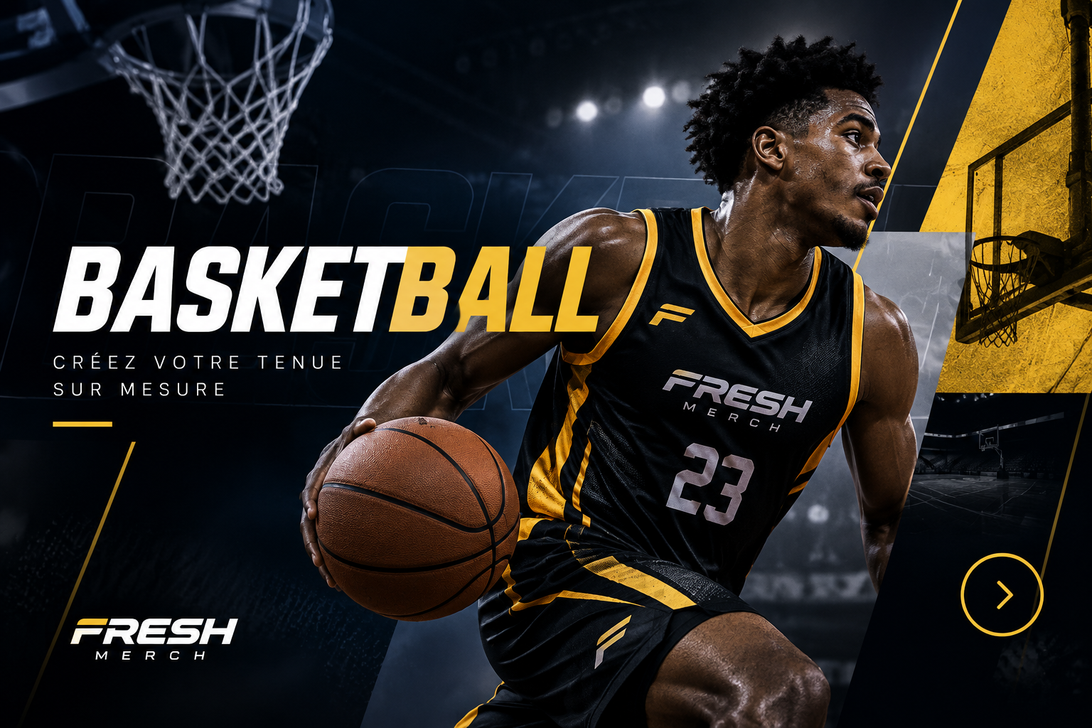 Ensemble basketball sublimé FreshMerch