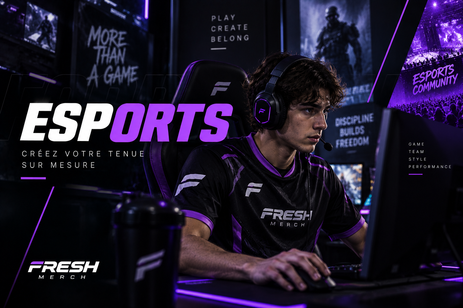 Jersey esport sublimé FreshMerch