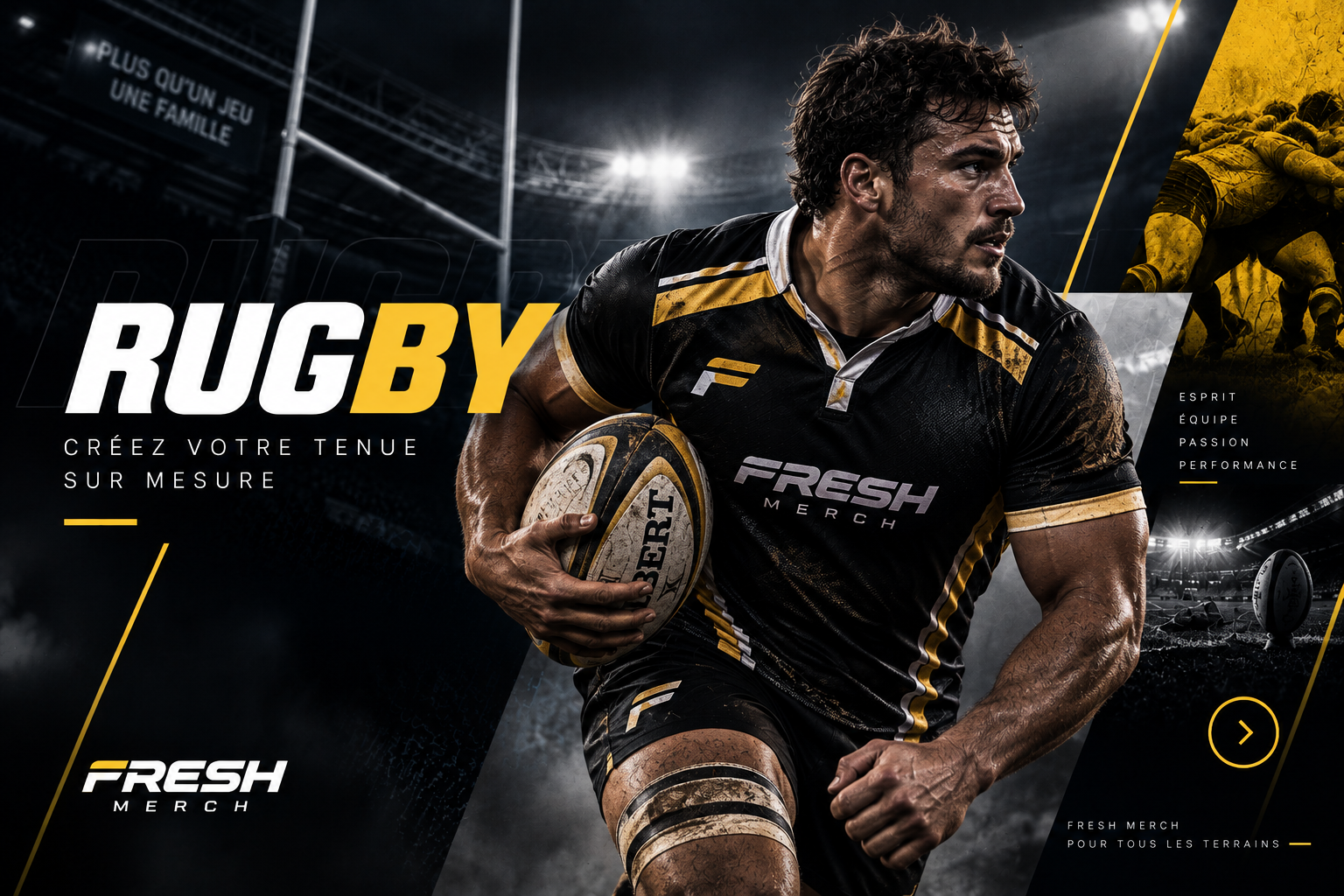 Maillot rugby sublimé FreshMerch