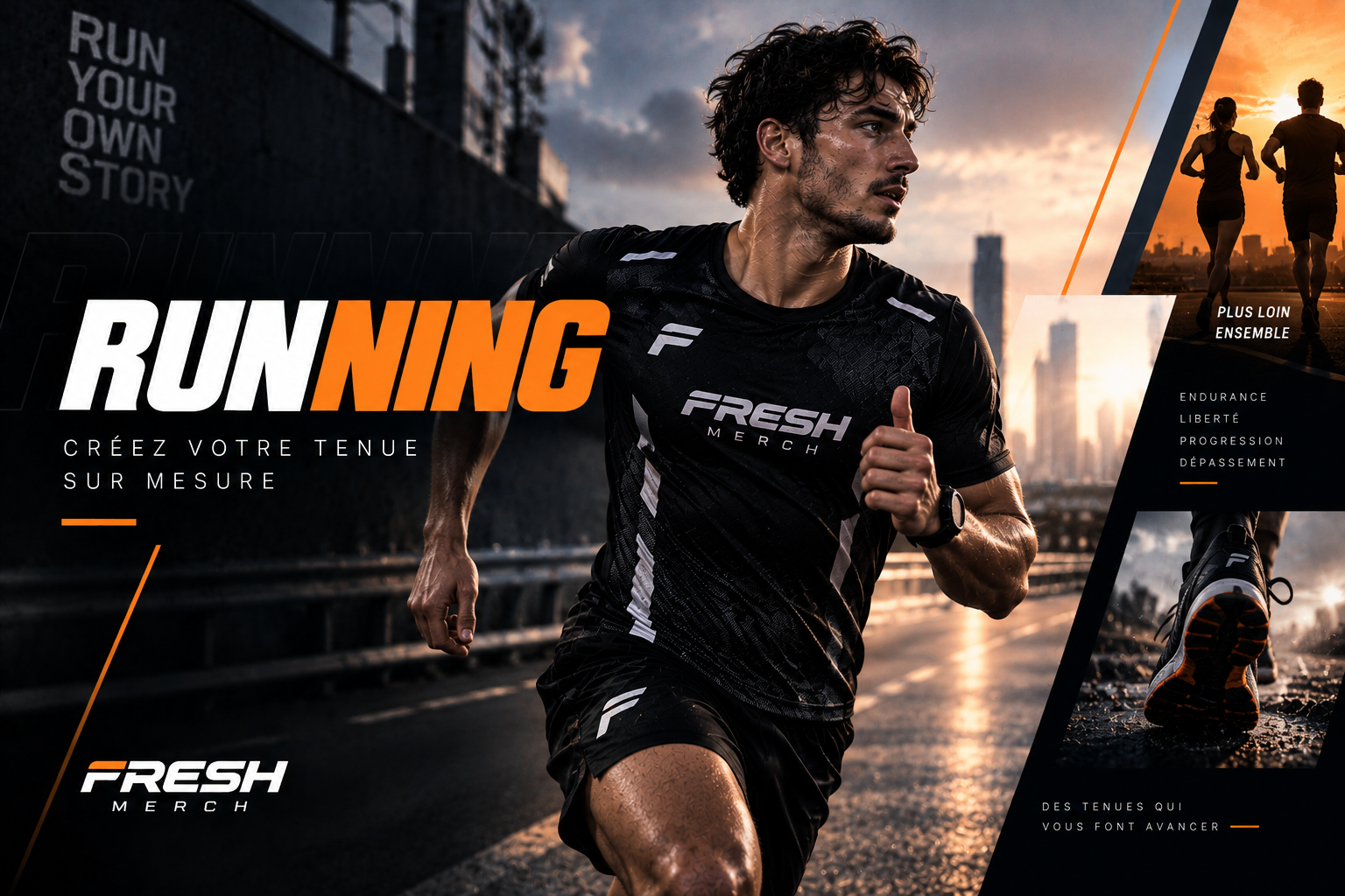 Tenue running sublimée FreshMerch